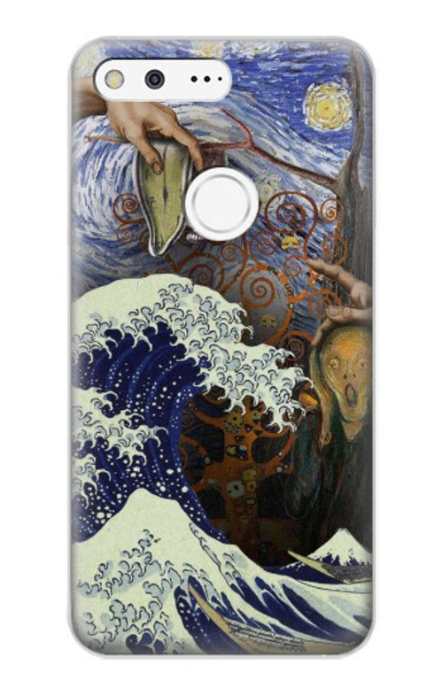 S3851 World of Art Van Gogh Hokusai Da Vinci Case Cover Custodia per Google Pixel XL