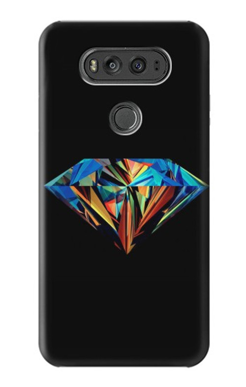 S3842 Abstract Colorful Diamond Case Cover Custodia per LG V20