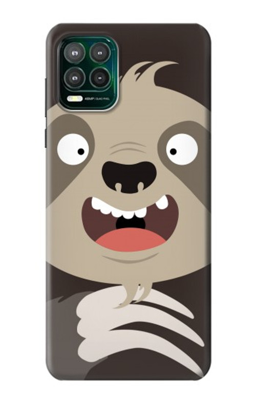 S3855 Sloth Face Cartoon Case Cover Custodia per Motorola Moto G Stylus 5G