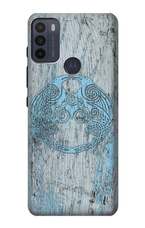 S3829 Huginn And Muninn Twin Ravens Norse Case Cover Custodia per Motorola Moto G50