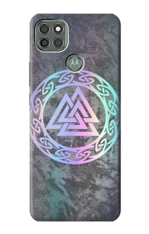 S3833 Valknut Odin Wotans Knot Hrungnir Heart Case Cover Custodia per Motorola Moto G9 Power