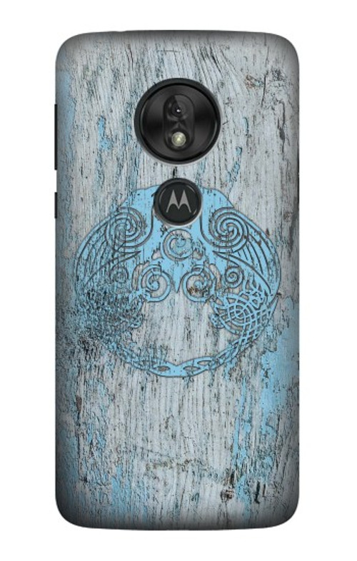 S3829 Huginn And Muninn Twin Ravens Norse Case Cover Custodia per Motorola Moto G7 Power