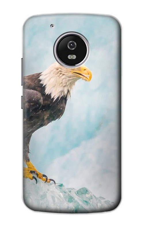 S3843 Bald Eagle On Ice Case Cover Custodia per Motorola Moto G5