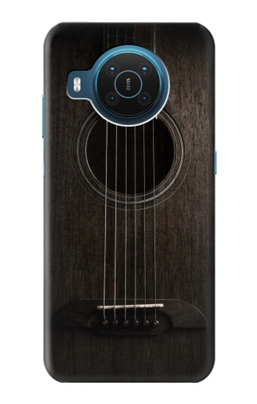 S3834 Old Woods Black Guitar Case Cover Custodia per Nokia X20