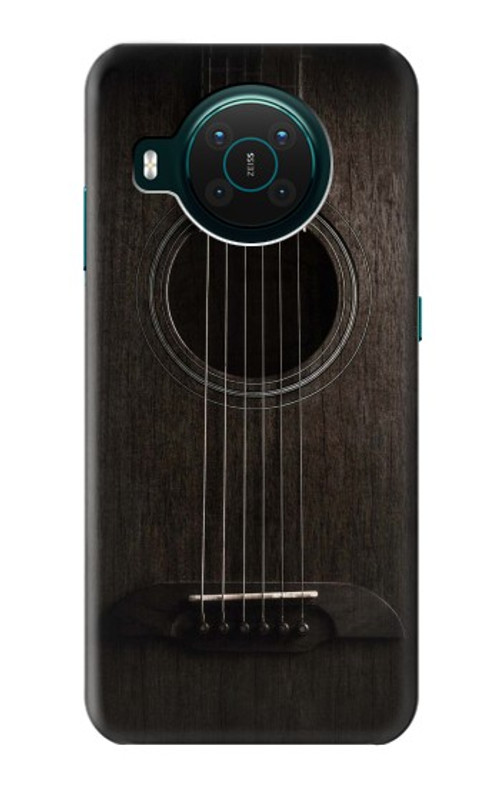 S3834 Old Woods Black Guitar Case Cover Custodia per Nokia X10