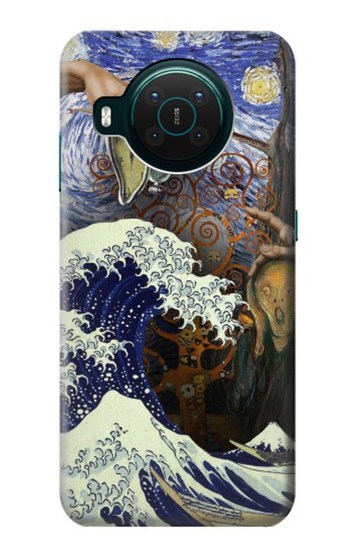 S3851 World of Art Van Gogh Hokusai Da Vinci Case Cover Custodia per Nokia X10