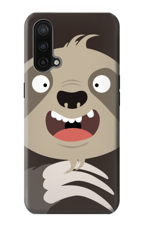 S3855 Sloth Face Cartoon Case Cover Custodia per OnePlus Nord CE 5G