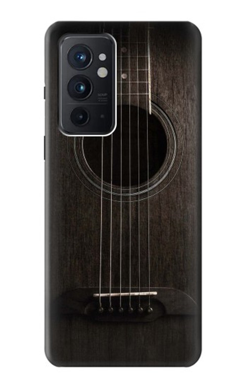 S3834 Old Woods Black Guitar Case Cover Custodia per OnePlus 9RT 5G