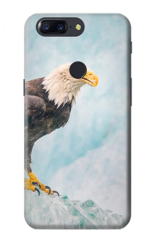 S3843 Bald Eagle On Ice Case Cover Custodia per OnePlus 5T