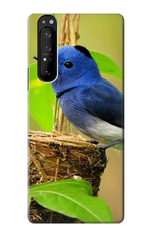 S3839 Bluebird of Happiness Blue Bird Case Cover Custodia per Sony Xperia 1 III