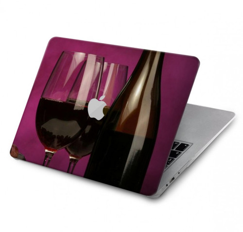 S0910 Red Wine Case Cover Custodia per MacBook Pro 16 M1,M2 (2021,2023) - A2485, A2780