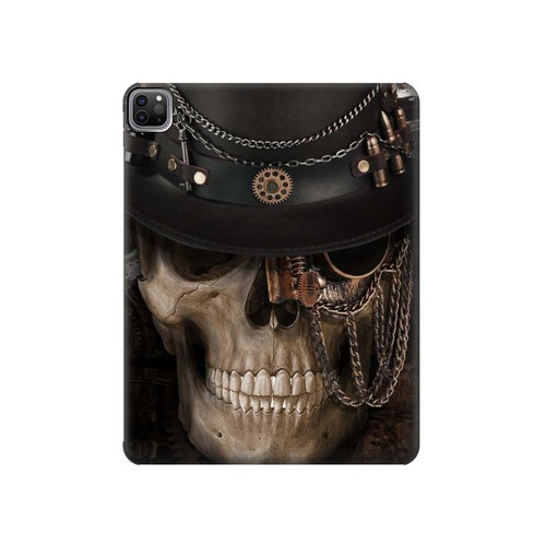 S3852 Steampunk Skull Case Cover Custodia per iPad Pro 12.9 (2022, 2021, 2020, 2018), Air 13 (2024)