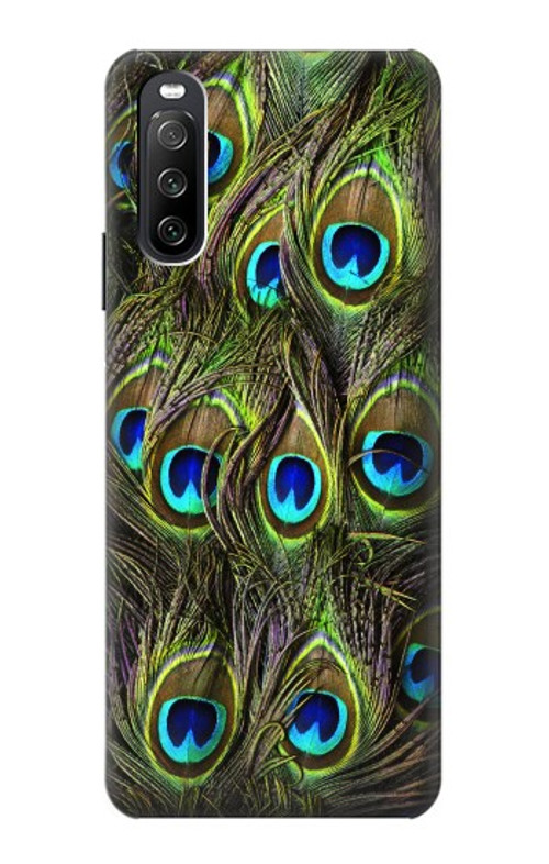 S1965 Peacock Feather Case Cover Custodia per Sony Xperia 10 III Lite