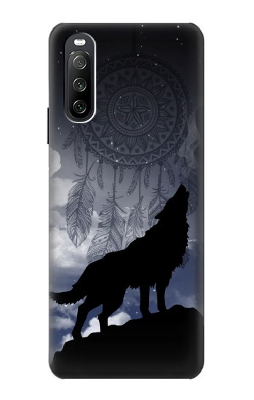 S3011 Dream Catcher Wolf Howling Case Cover Custodia per Sony Xperia 10 III Lite