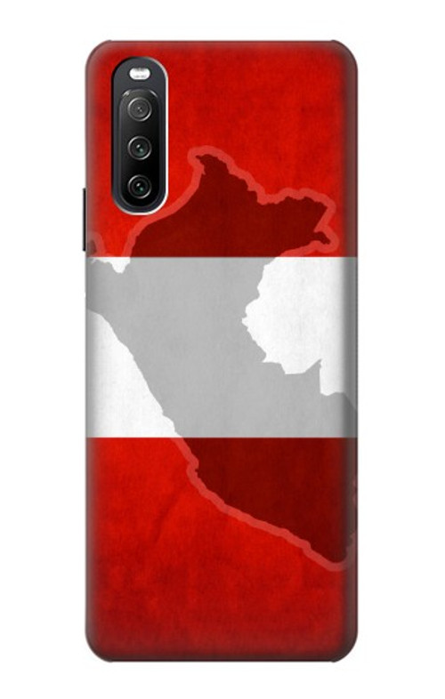 S3018 Peru Flag Case Cover Custodia per Sony Xperia 10 III Lite