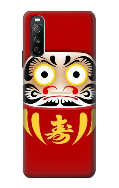 S3045 Japan Good Luck Daruma Doll Case Cover Custodia per Sony Xperia 10 III Lite