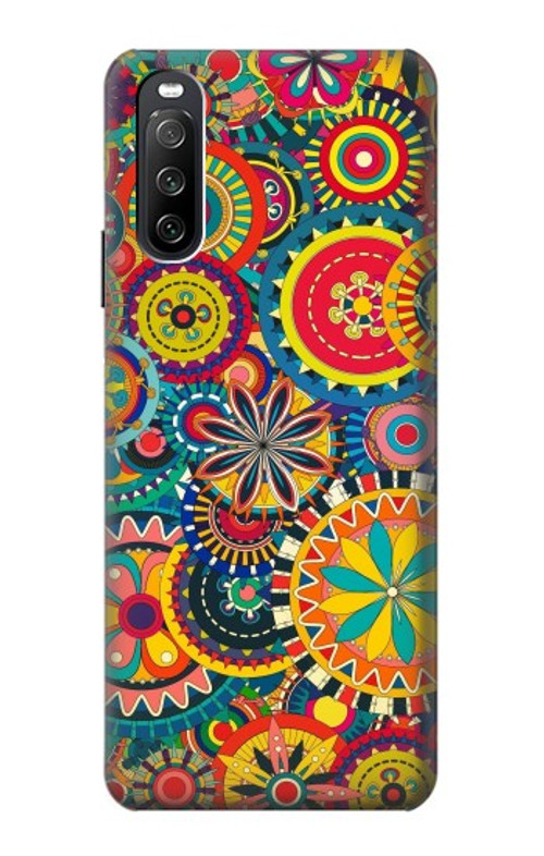 S3272 Colorful Pattern Case Cover Custodia per Sony Xperia 10 III Lite