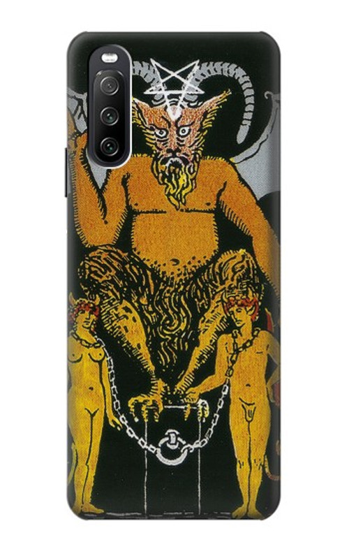 S3740 Tarot Card The Devil Case Cover Custodia per Sony Xperia 10 III Lite