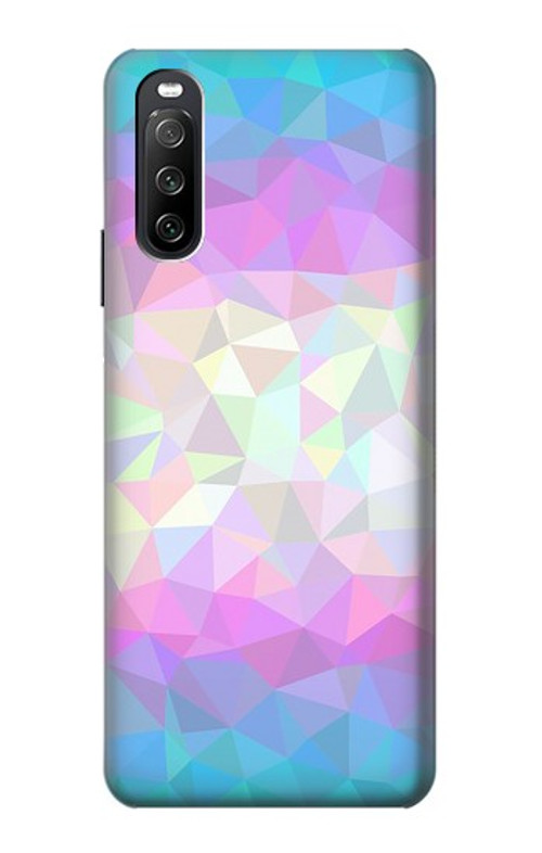 S3747 Trans Flag Polygon Case Cover Custodia per Sony Xperia 10 III Lite