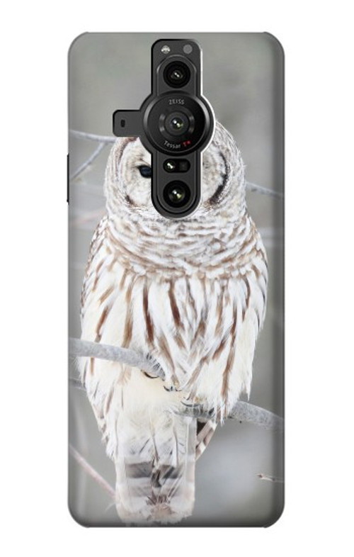 S1566 Snowy Owl White Owl Case Cover Custodia per Sony Xperia Pro-I