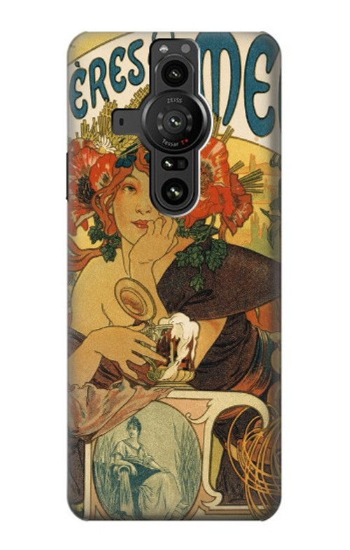 S2740 Alphonse Mucha Bieres De La Muse Case Cover Custodia per Sony Xperia Pro-I S2740 Alphonse Mucha Bieres De La Muse Case Cover Custodia per Sony Xperia Pro-I