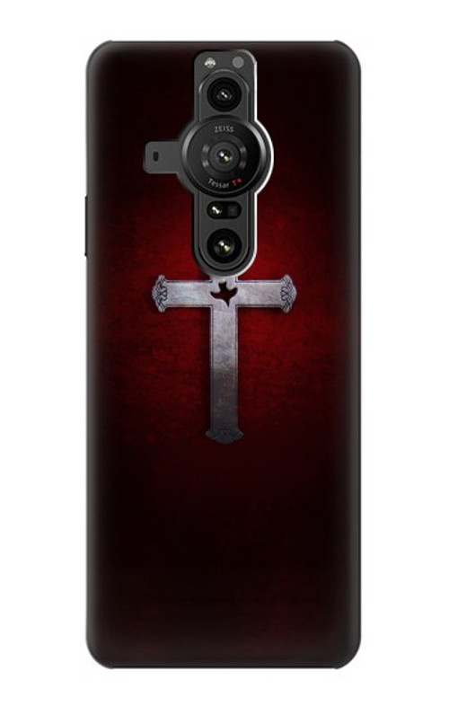 S3160 Christian Cross Case Cover Custodia per Sony Xperia Pro-I