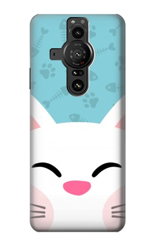 S3542 Cute Cat Cartoon Case Cover Custodia per Sony Xperia Pro-I