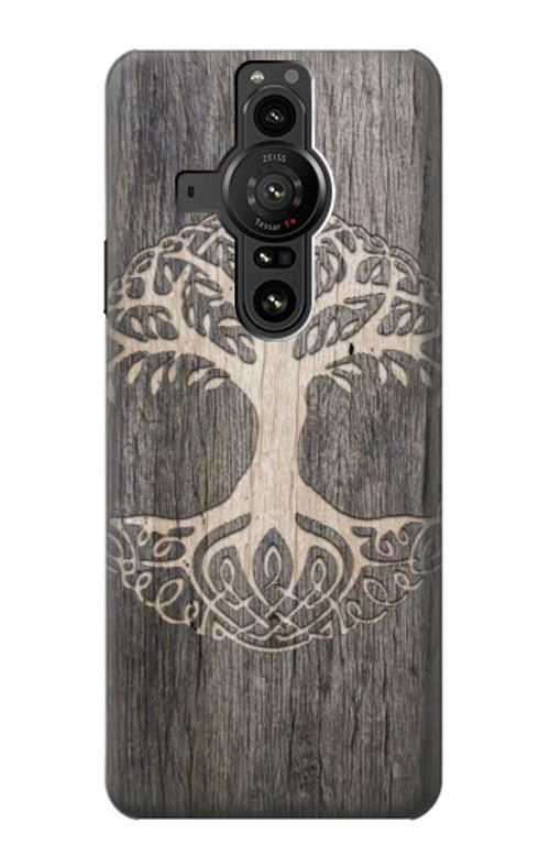 S3591 Viking Tree of Life Symbol Case Cover Custodia per Sony Xperia Pro-I