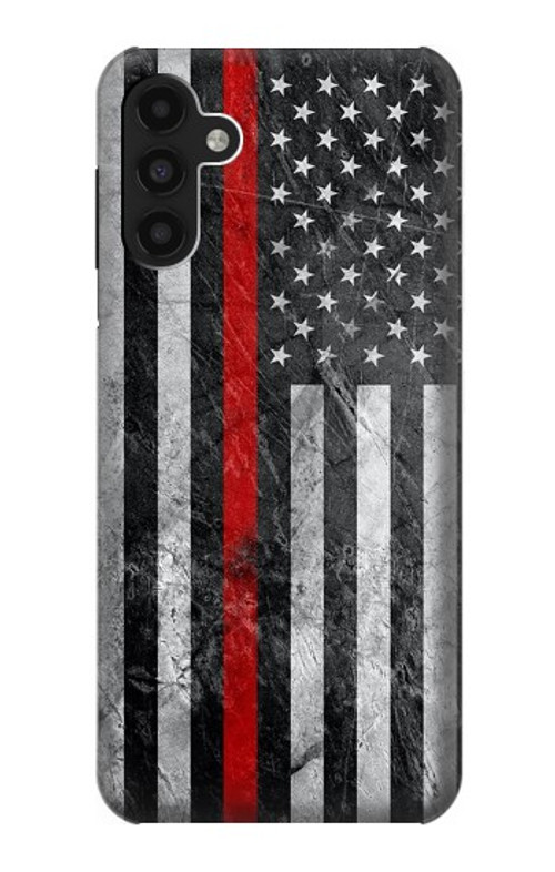 S3687 Firefighter Thin Red Line American Flag Case Cover Custodia per Samsung Galaxy A13 4G