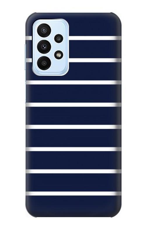 S2767 Navy White Striped Case Cover Custodia per Samsung Galaxy A23