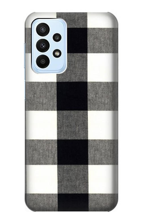 S2842 Black and White Buffalo Check Pattern Case Cover Custodia per Samsung Galaxy A23 S2842 Black and White Buffalo Check Pattern Case Cover Custodia per Samsung Galaxy A23