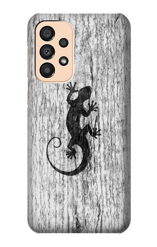 S2446 Gecko Wood Graphic Printed Case Cover Custodia per Samsung Galaxy A33 5G