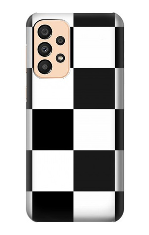 S2492 Black and White Check Case Cover Custodia per Samsung Galaxy A33 5G