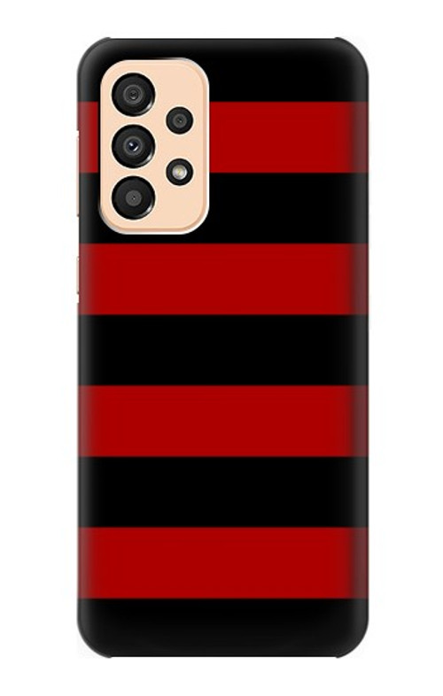 S2638 Black and Red Striped Case Cover Custodia per Samsung Galaxy A33 5G
