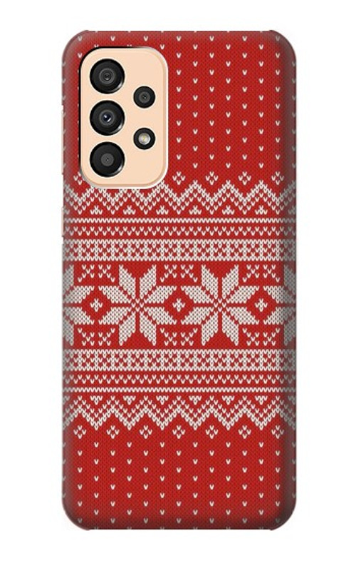 S3384 Winter Seamless Knitting Pattern Case Cover Custodia per Samsung Galaxy A33 5G