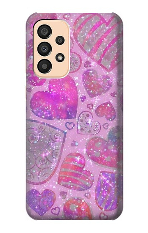 S3710 Pink Love Heart Case Cover Custodia per Samsung Galaxy A33 5G