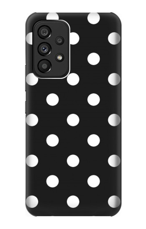 S2299 Black Polka Dots Case Cover Custodia per Samsung Galaxy A53 5G