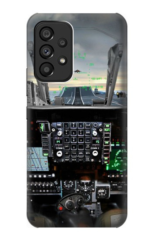S2435 Fighter Jet Aircraft Cockpit Case Cover Custodia per Samsung Galaxy A53 5G