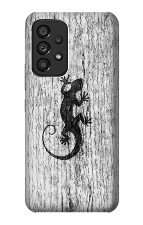 S2446 Gecko Wood Graphic Printed Case Cover Custodia per Samsung Galaxy A53 5G