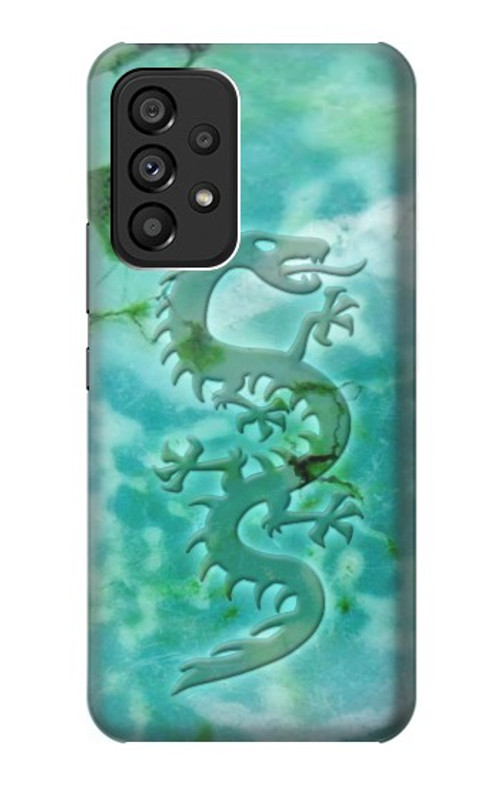 S2653 Dragon Green Turquoise Stone Graphic Case Cover Custodia per Samsung Galaxy A53 5G