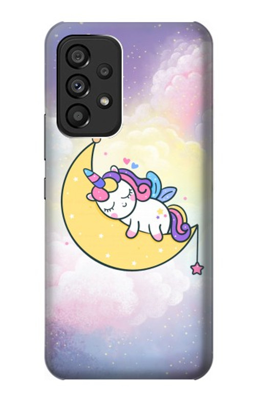 S3485 Cute Unicorn Sleep Case Cover Custodia per Samsung Galaxy A53 5G