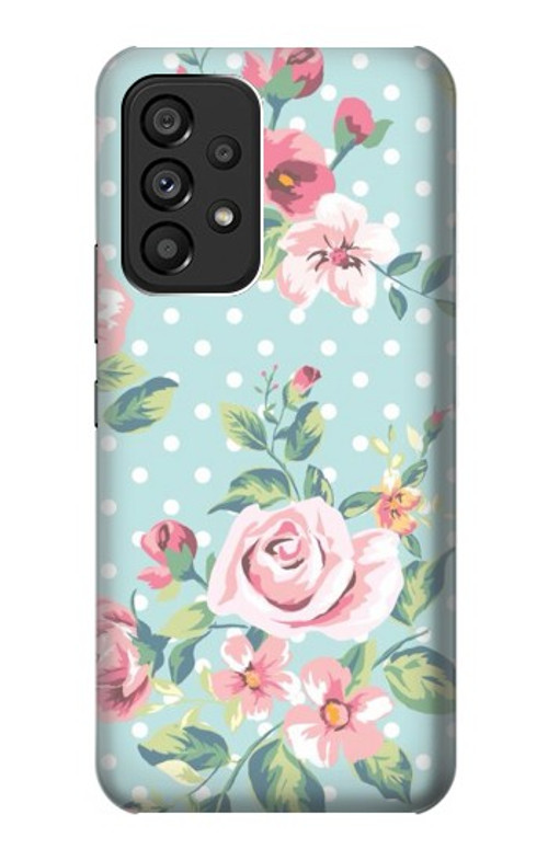 S3494 Vintage Rose Polka Dot Case Cover Custodia per Samsung Galaxy A53 5G