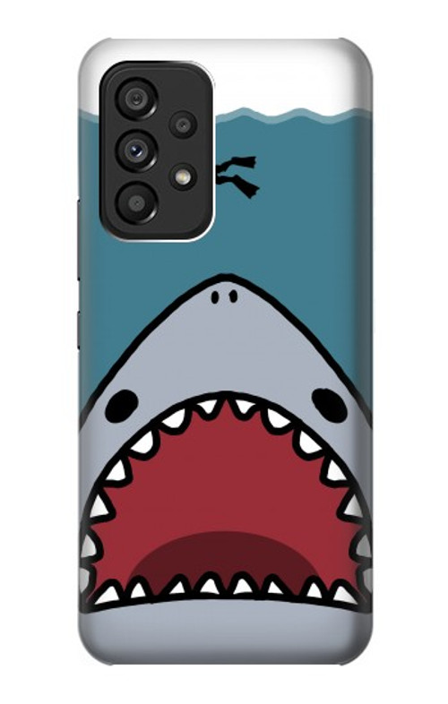 S3825 Cartoon Shark Sea Diving Case Cover Custodia per Samsung Galaxy A53 5G