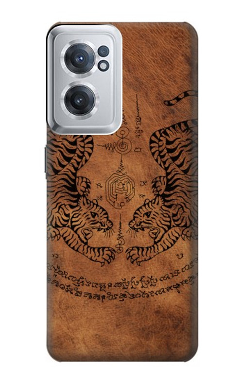 S3209 Sak Yant Twin Tiger Case Cover Custodia per OnePlus Nord CE 2 5G