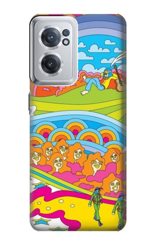 S3407 Hippie Art Case Cover Custodia per OnePlus Nord CE 2 5G