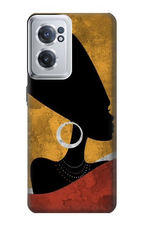 S3453 African Queen Nefertiti Silhouette Case Cover Custodia per OnePlus Nord CE 2 5G