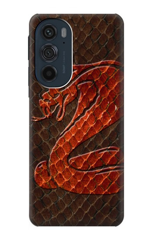 S0663 Cobra Snake Skin Case Cover Custodia per Motorola Edge 30 Pro