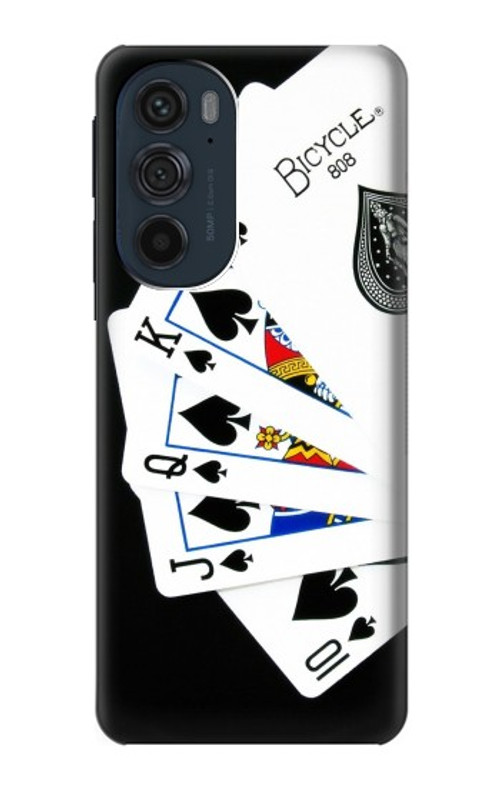 S1078 Poker Royal Straight Flush Case Cover Custodia per Motorola Edge 30 Pro