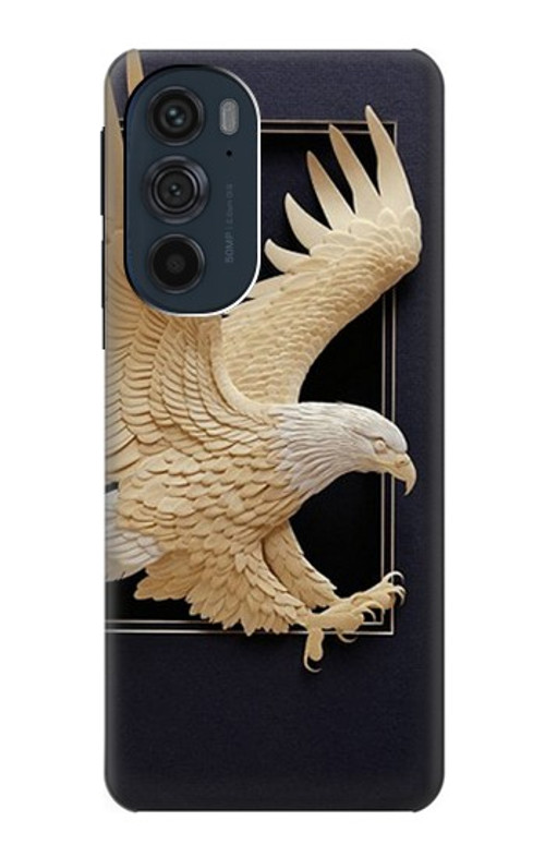 S1383 Paper Sculpture Eagle Case Cover Custodia per Motorola Edge 30 Pro