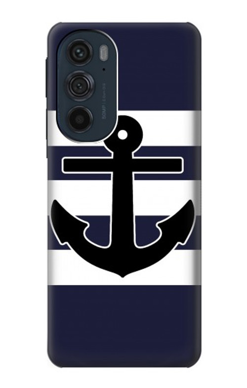 S2758 Anchor Navy Case Cover Custodia per Motorola Edge 30 Pro